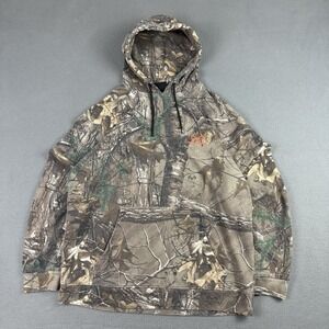 Real Tree Hoodie Mens Medium Camouflage Sweatshirt Hunting Outdoors Camo